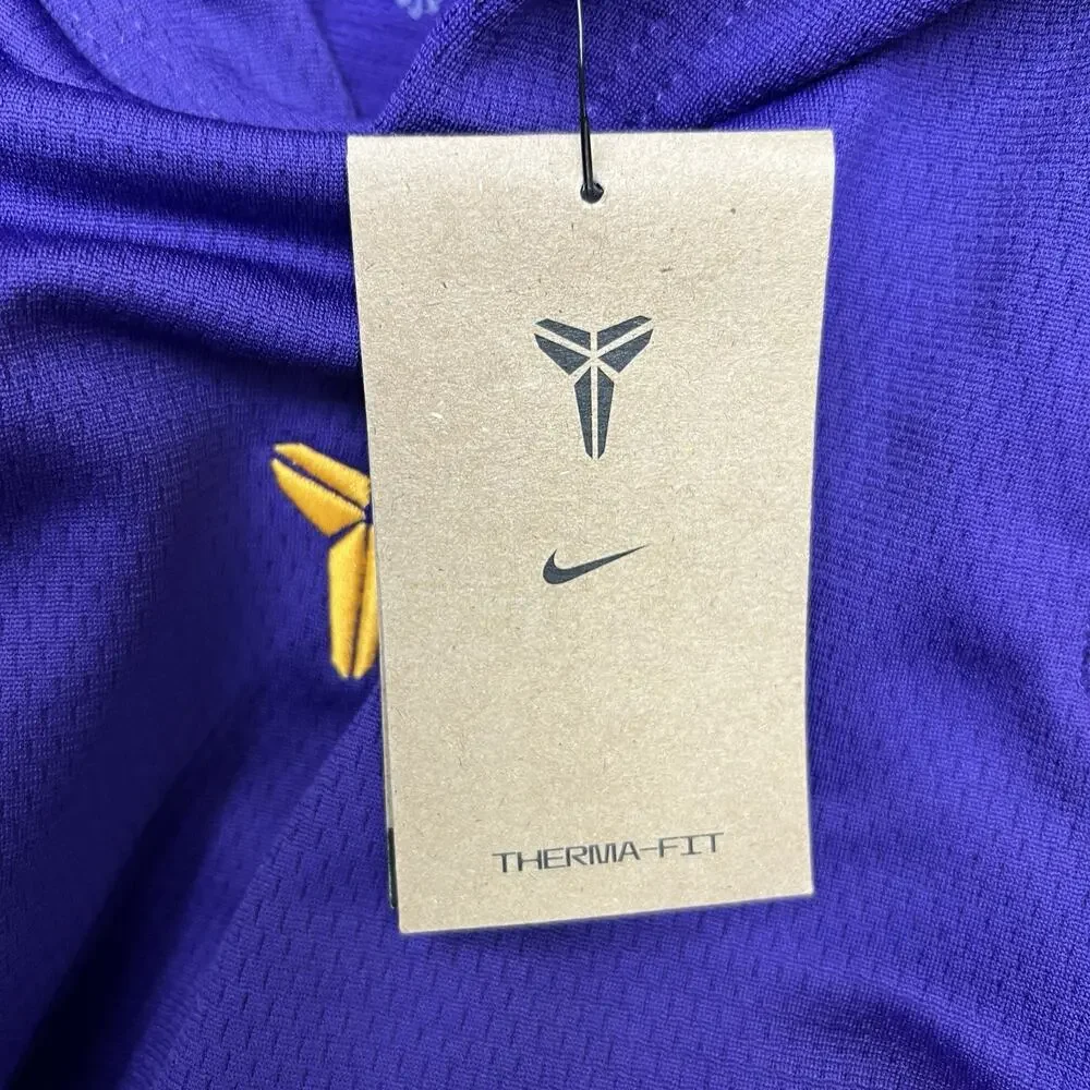 Nike Kobe Hoodie Sz Medium Big Kids Court Purple Gold Therma Fit Pullover $52